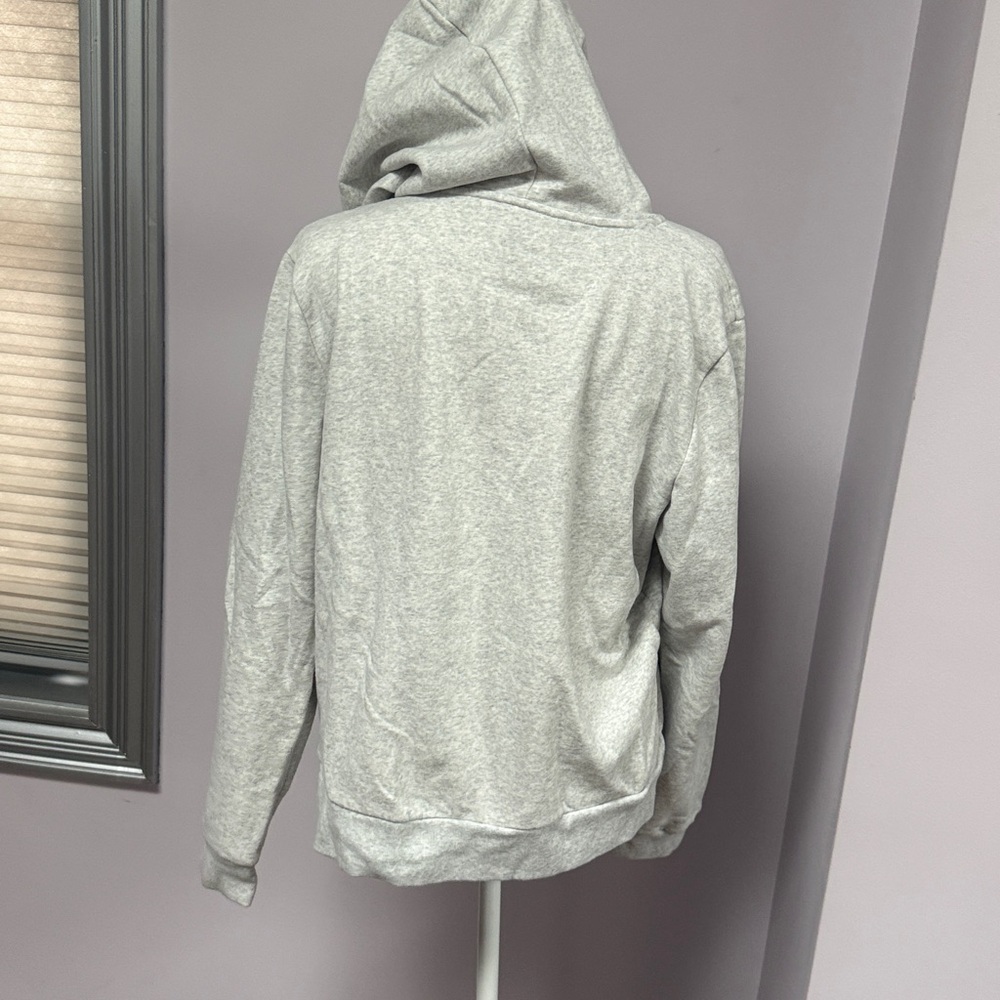Victoria's Secret PINK Fleece Zip Up Perfect Hoodie in heather grey size XL - Picture 3 of 6